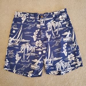 Vineyard Vines Men’s 7” Breaker Shorts Tropical Living Print  30 NWT